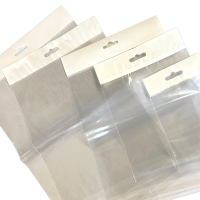 Header Display Bags with Reinforced White Euroslot - 140 x 190 + Lip - Qty 1 Pack of 200   